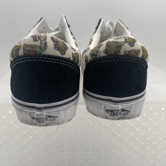 Vans Cat Print Canvas Sneakers Limited Edition Animal Pattern Lace Up Men's 10 - Picture 7 of 12